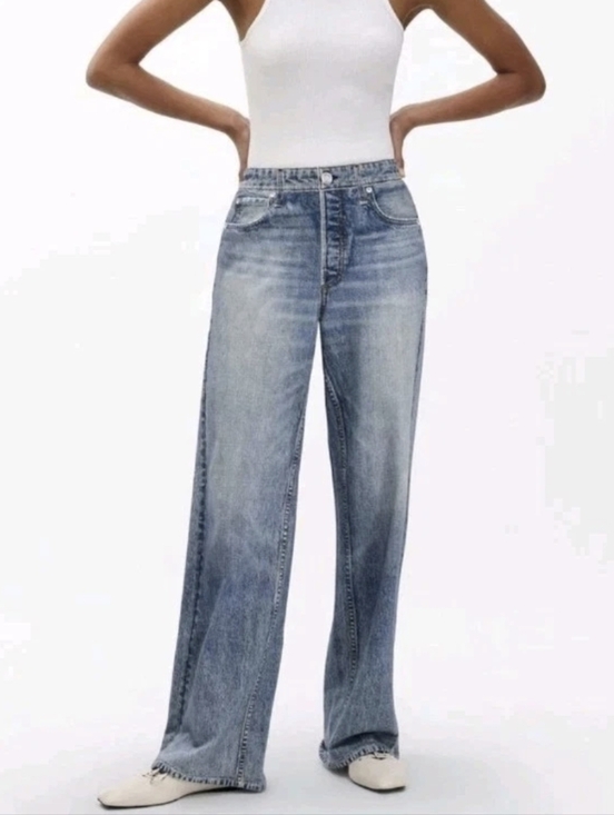rag & bone Denim - Rag & Bone Miramar Cotton Terry Sweatpant Jeans Scarlet Women's Size Large